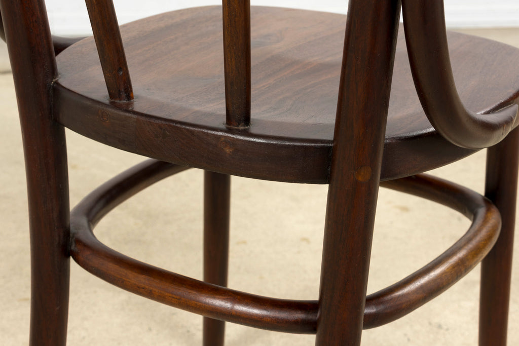 Set of 4 French Bentwood Bistro Dining Chairs, Provence, Mid-20th Century