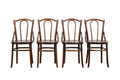 Set of 4 French Bentwood Bistro Dining Chairs, Provence, Mid-20th Century
