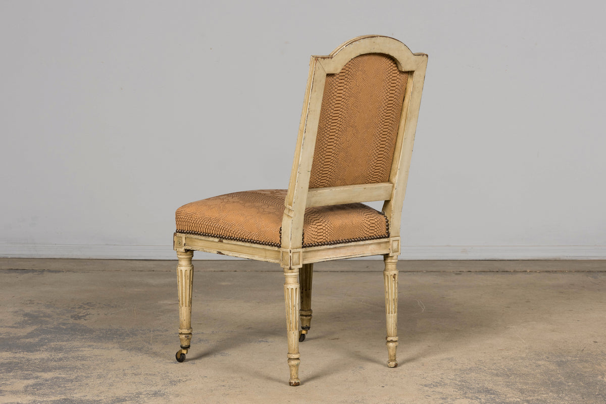 Set of 6 Late 19th Century French Louis XVI Style Dining Chairs by Maison Jansen