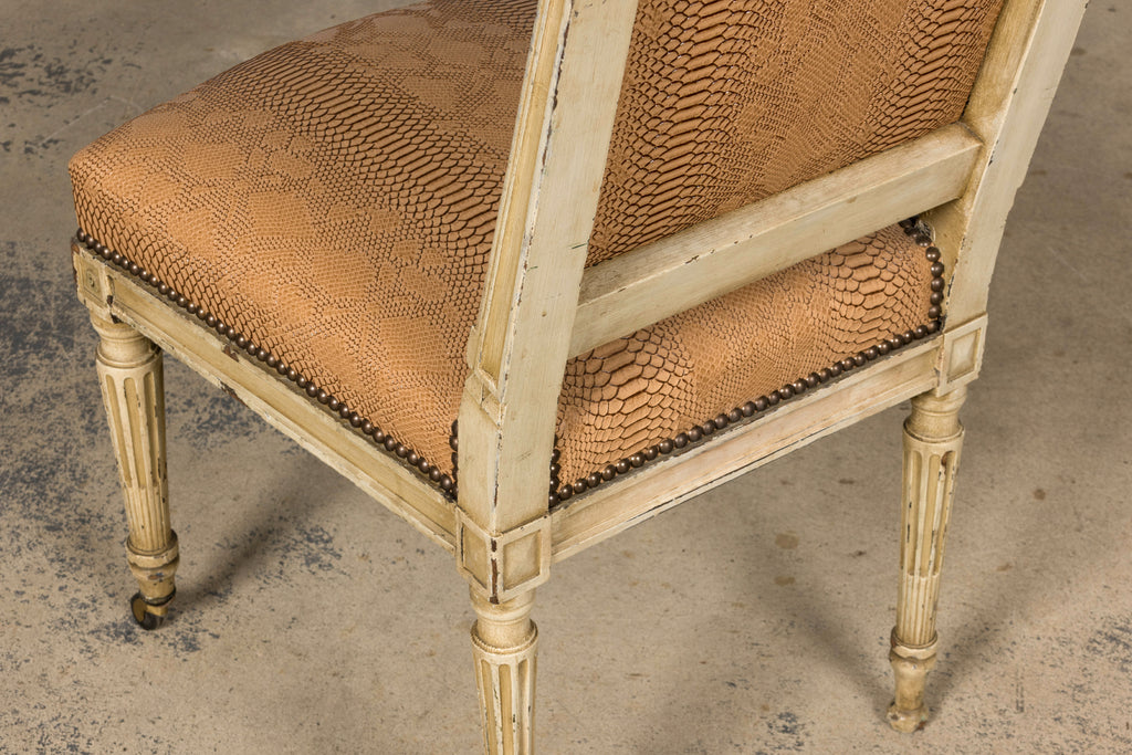 Set of 6 Late 19th Century French Louis XVI Style Dining Chairs by Maison Jansen