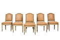 Set of 6 Late 19th Century French Louis XVI Style Dining Chairs by Maison Jansen