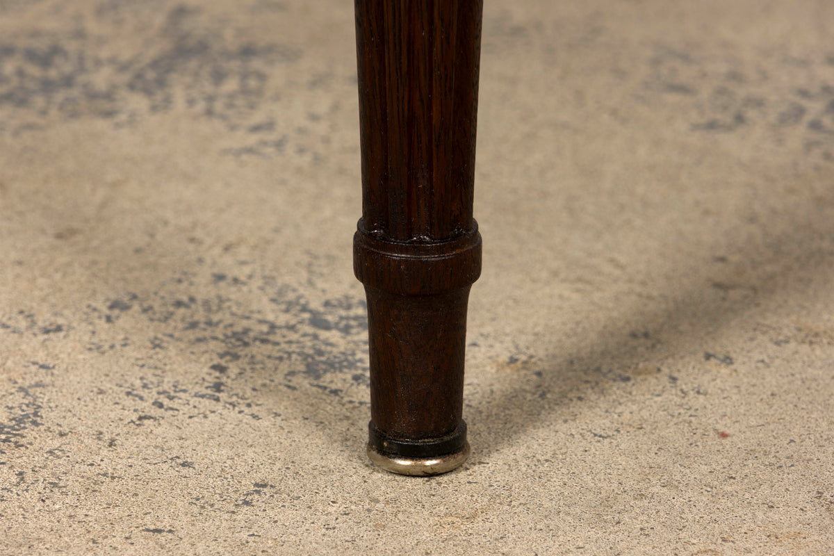 Set of 8 Early 20th Century French Louis XVI Style Mahogany Lyre Back Dining Chairs