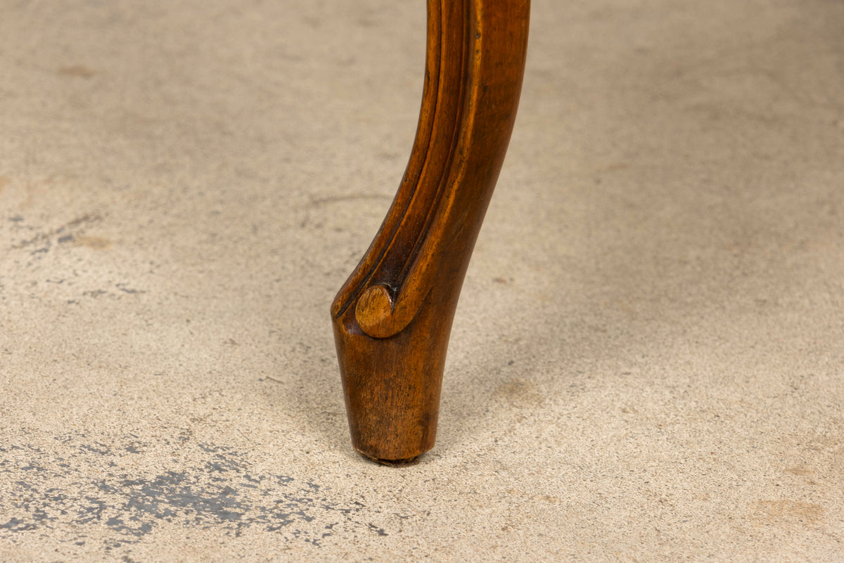 Set of 8 Early 20th Century French Louis XV Style Walnut Cane Dining Chairs