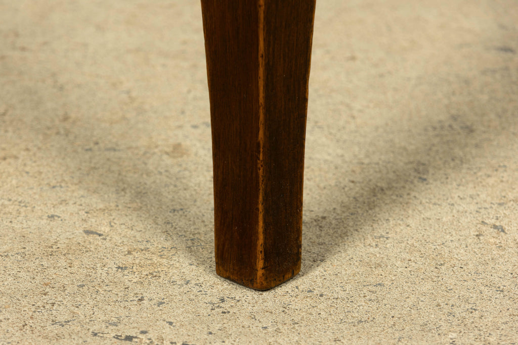 Set of 8 French Art Deco Walnut Dining Chairs in Sprout Green Velvet, 1930s