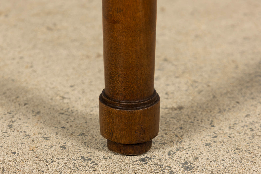 Set of 8 French Directoire Walnut Dining Chairs, Early 19th Century