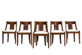 Set of Six Early 20th Century French Empire Mahogany Gondola Dining Chairs