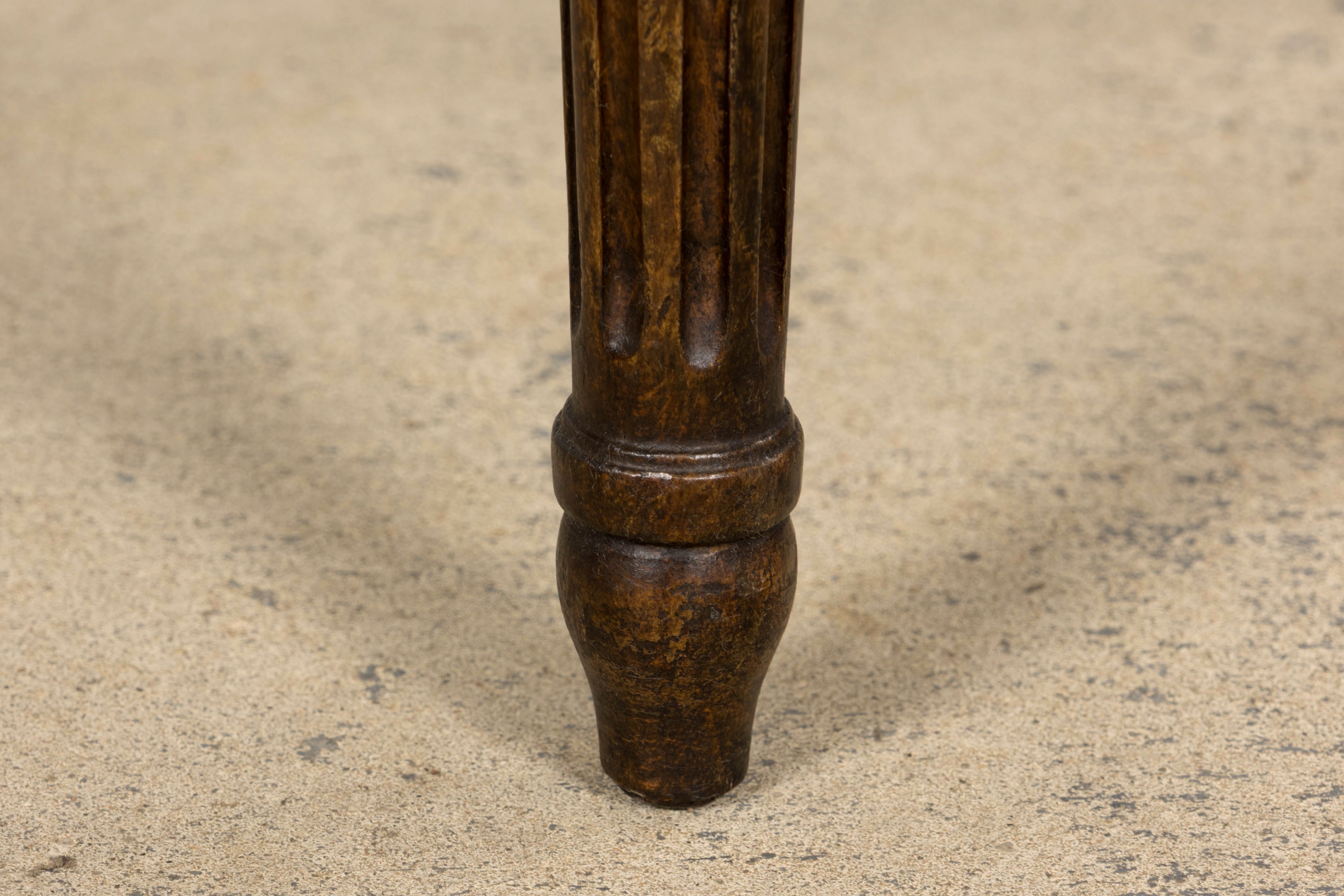 Set of Six Early 20th Century French Louis XVI Walnut Dining Chairs