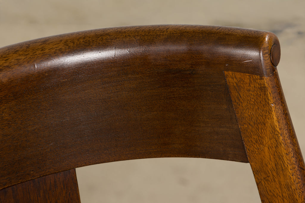 Set of Six Early 20th Century French Empire Mahogany Dining Chairs