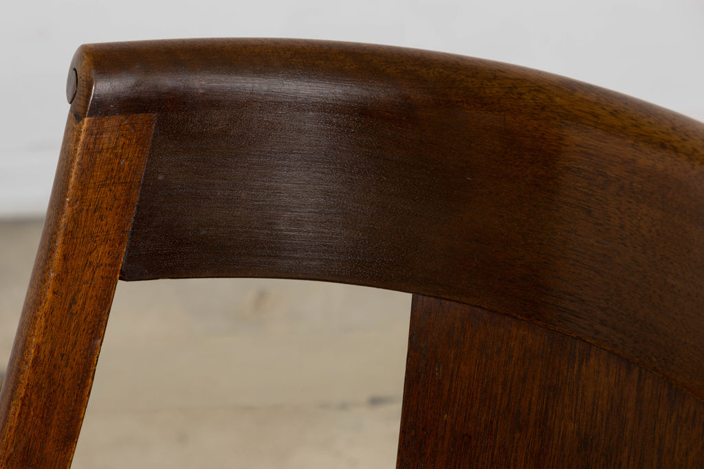 Set of Six Early 20th Century French Empire Mahogany Dining Chairs