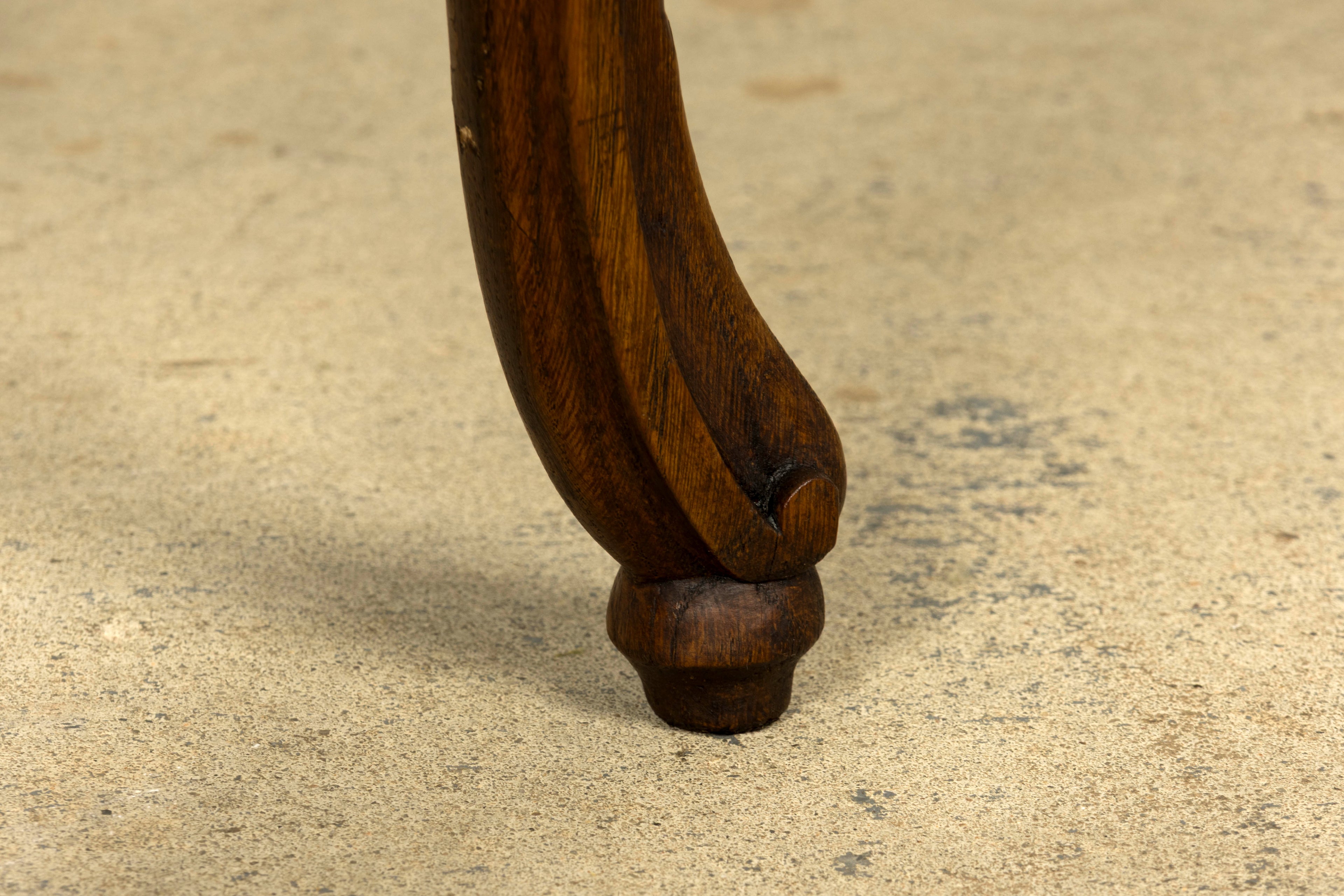 Set of Six Mid-19th Century French Napoleon III Carved Oak and Cane Dining Chairs
