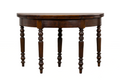 19th Century French Louis Philippe Style Demilune Walnut Folding Console Table