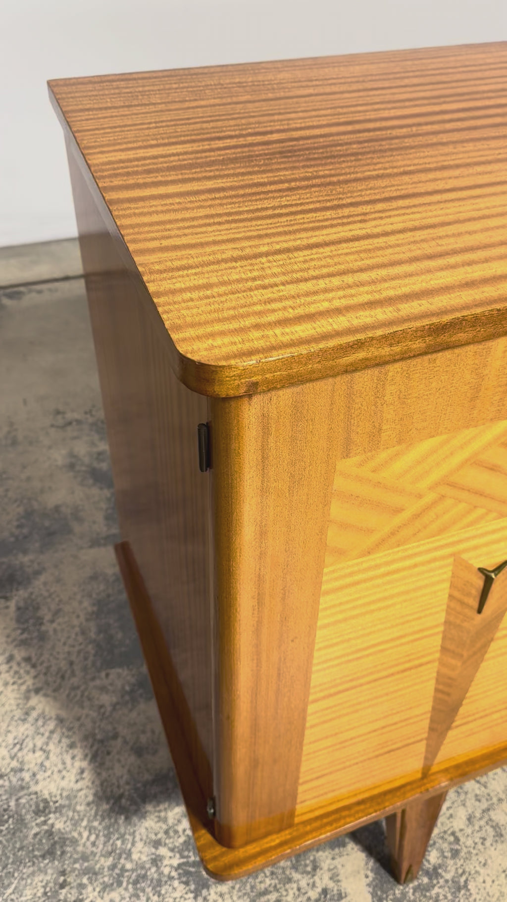 1940s French Art Deco Sycamore Maple Sideboard