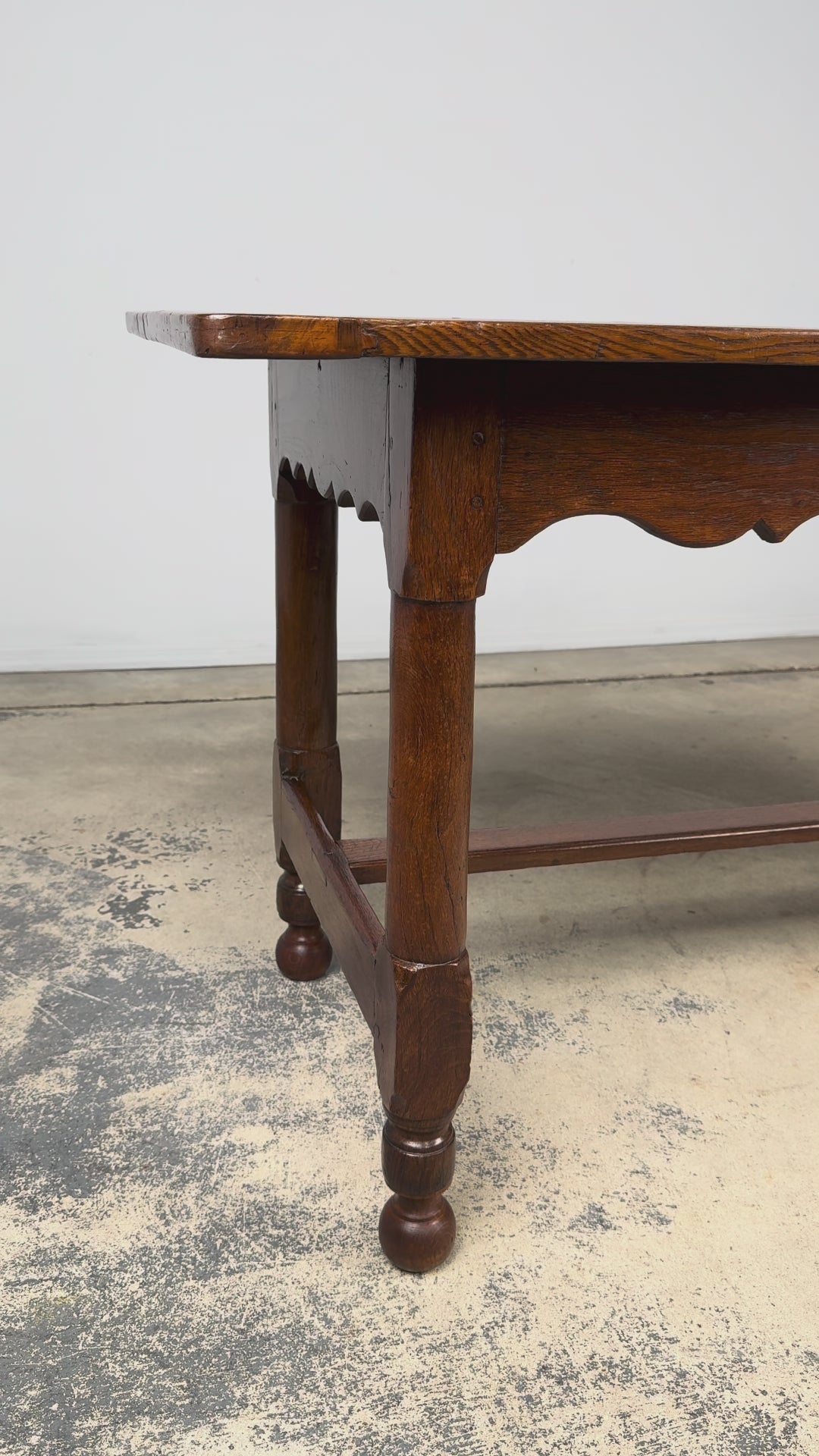 Late 19th Century French Provincial Oak Farmhouse Table