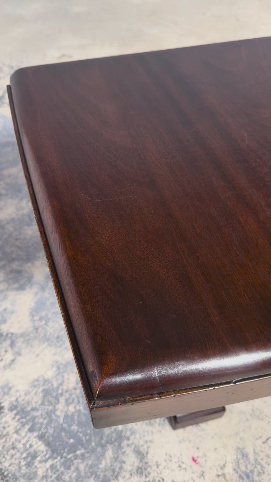 1930s French Art Deco Mahogany Console Table