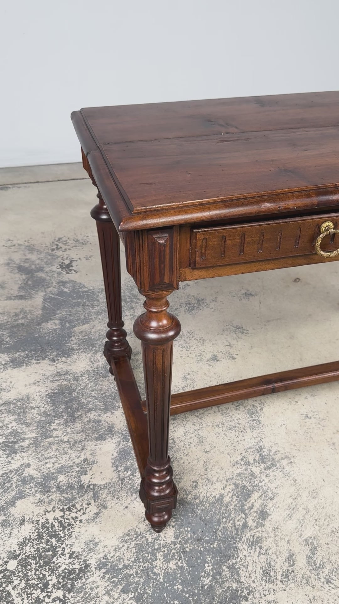 Late 19th Century French Napoleon III Walnut Writing Desk