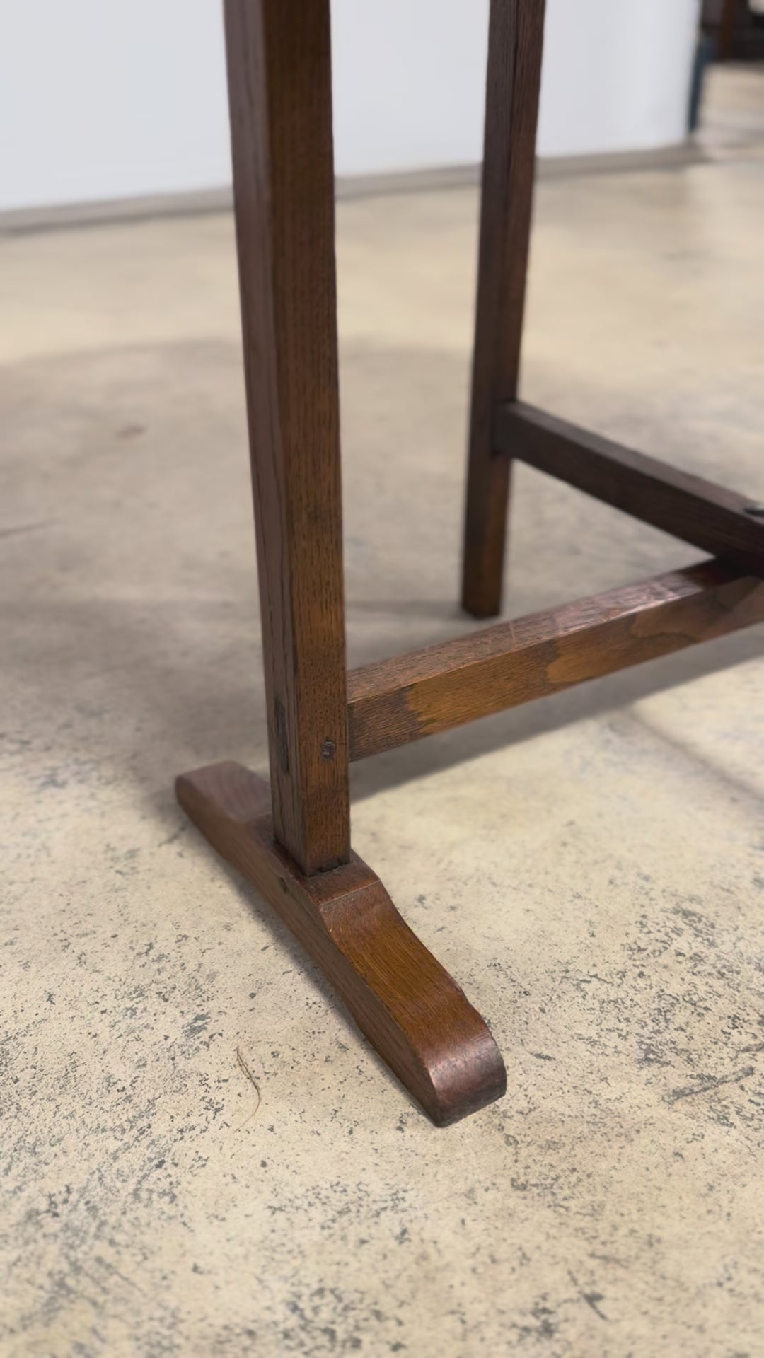 Antique Country French Farmhouse Oval Oak Vendange Wine Tasting Table