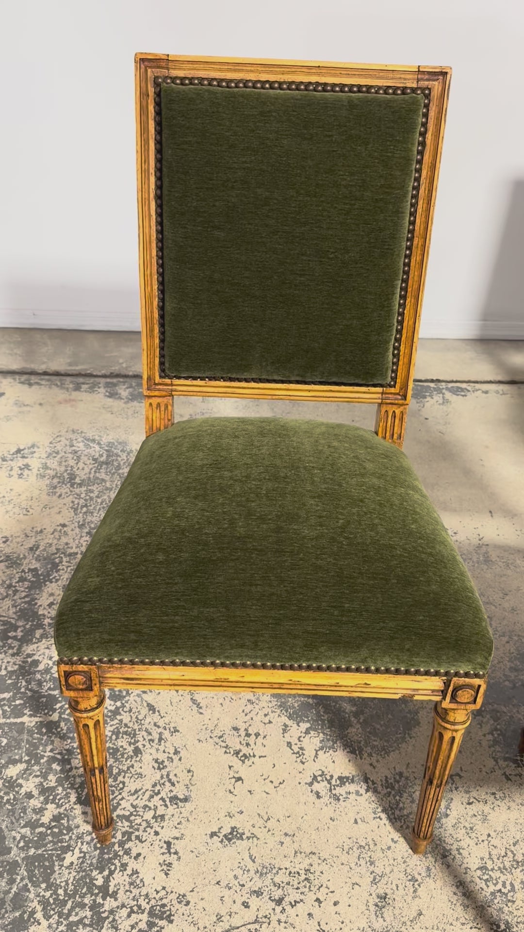 Late 19th Century French Louis XVI Fruitwood Dining Chairs, Set of 10
