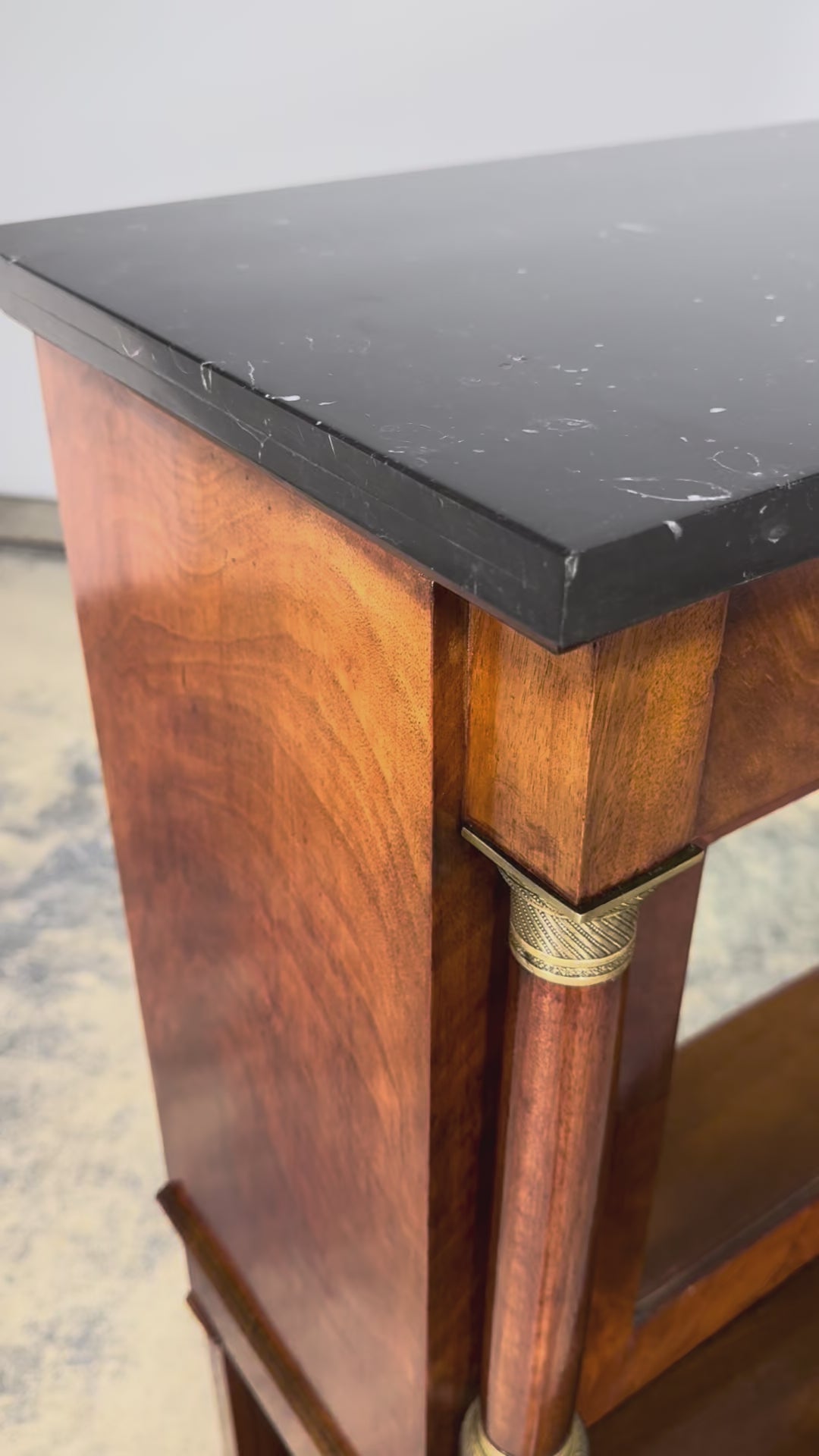 Early 19th Century French Empire Mahogany Secretary W/ Mirror