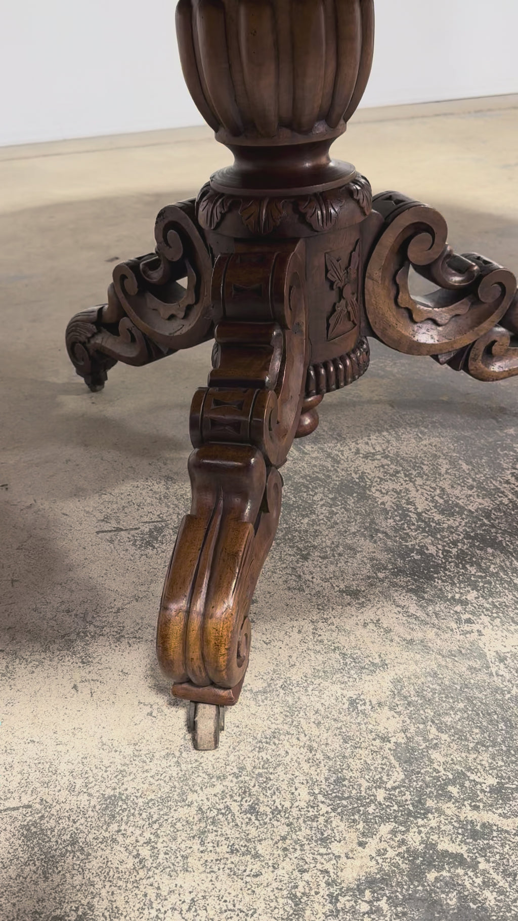 19th Century French Renaissance Revival Pedestal Center Table