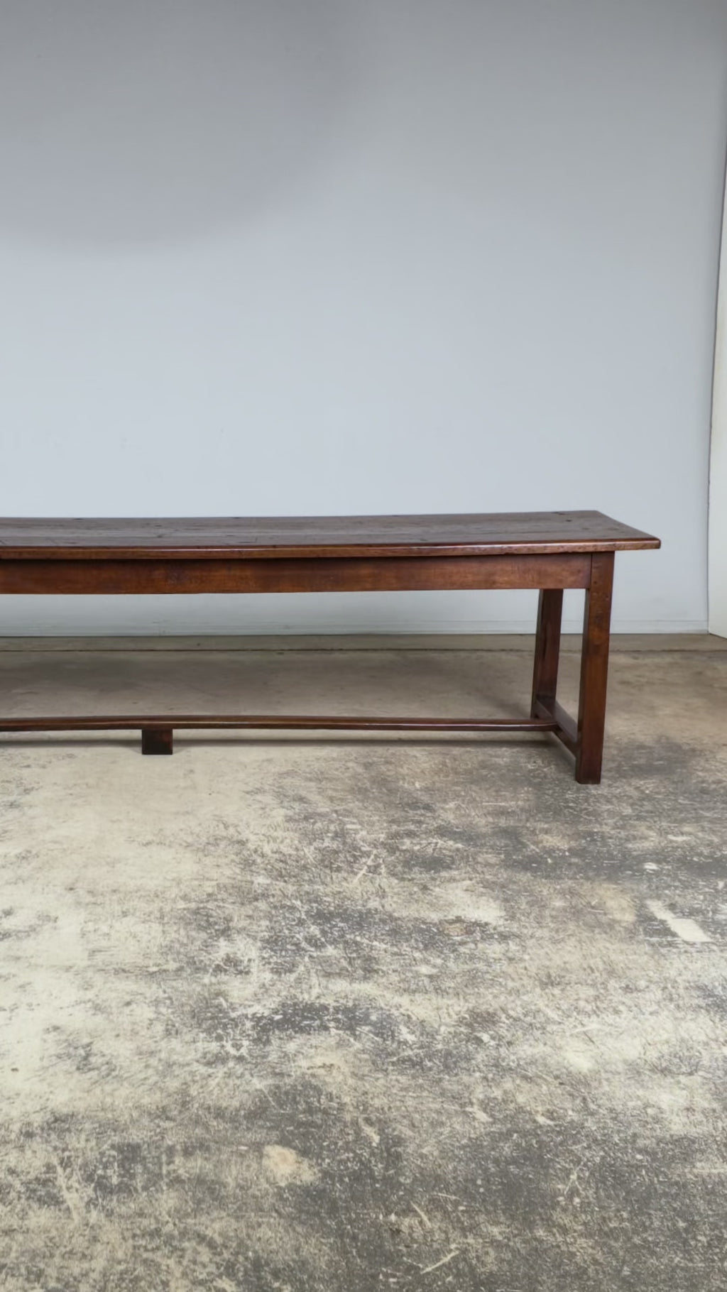 Early 19th Century French Provincial Walnut Farmhouse Refectory Table