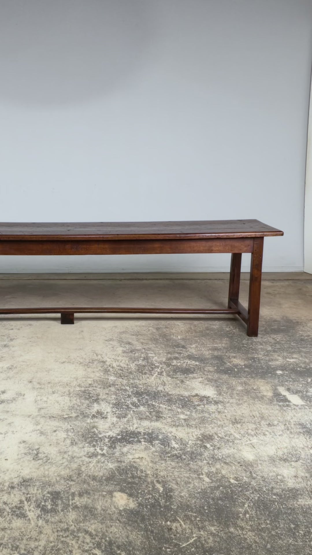 Early 19th Century French Provincial Walnut Farmhouse Refectory Table
