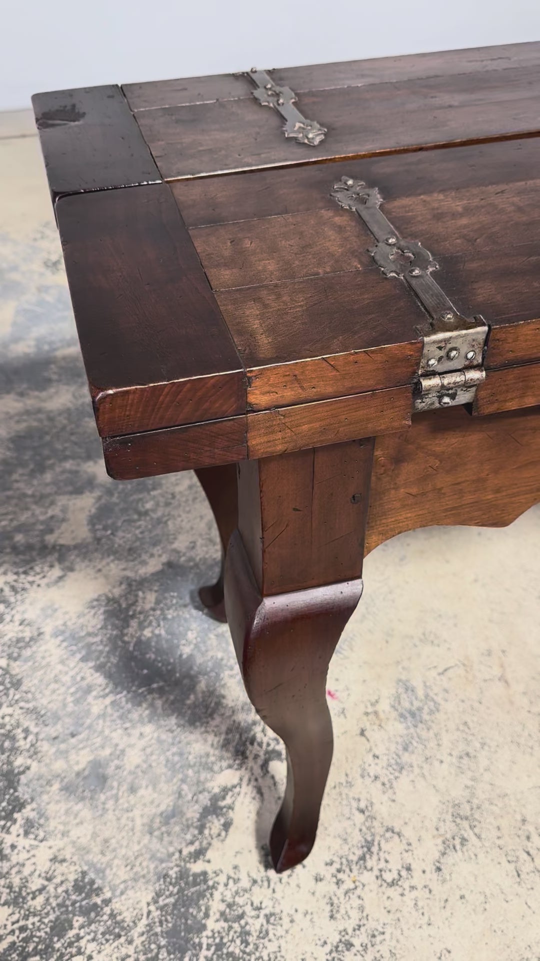 Late 19th Century Country French Provincial Maple Folding Table