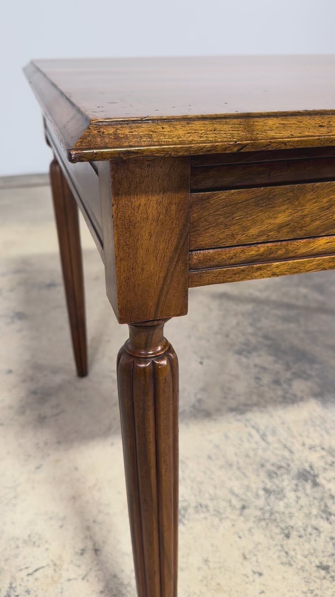 1920s French Art Deco Walnut Writing Table
