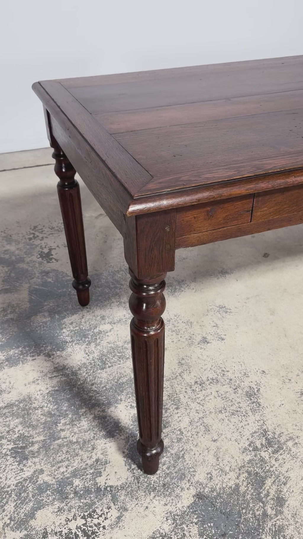 Late 19th Century French Louis XVI Style Oak Writing Table