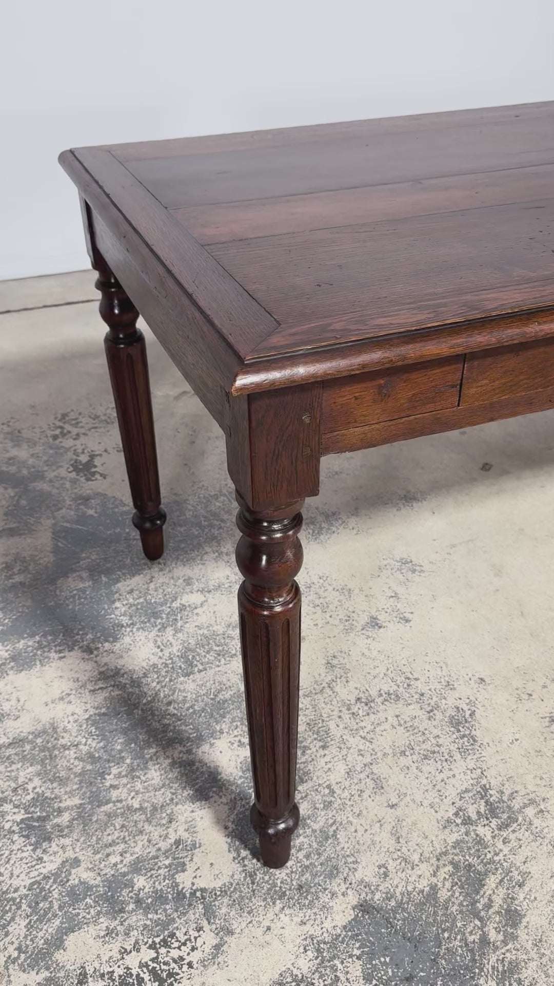 Late 19th Century French Louis XVI Style Oak Writing Table