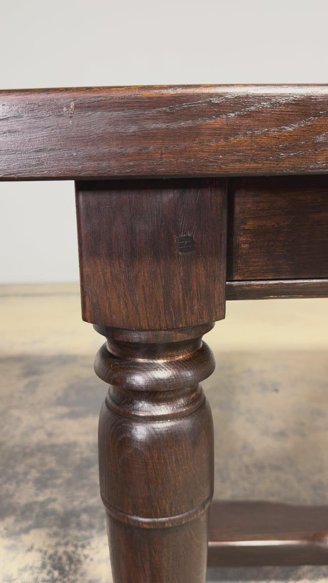 Antique French Louis XIII Style Oak Refectory Dining Table