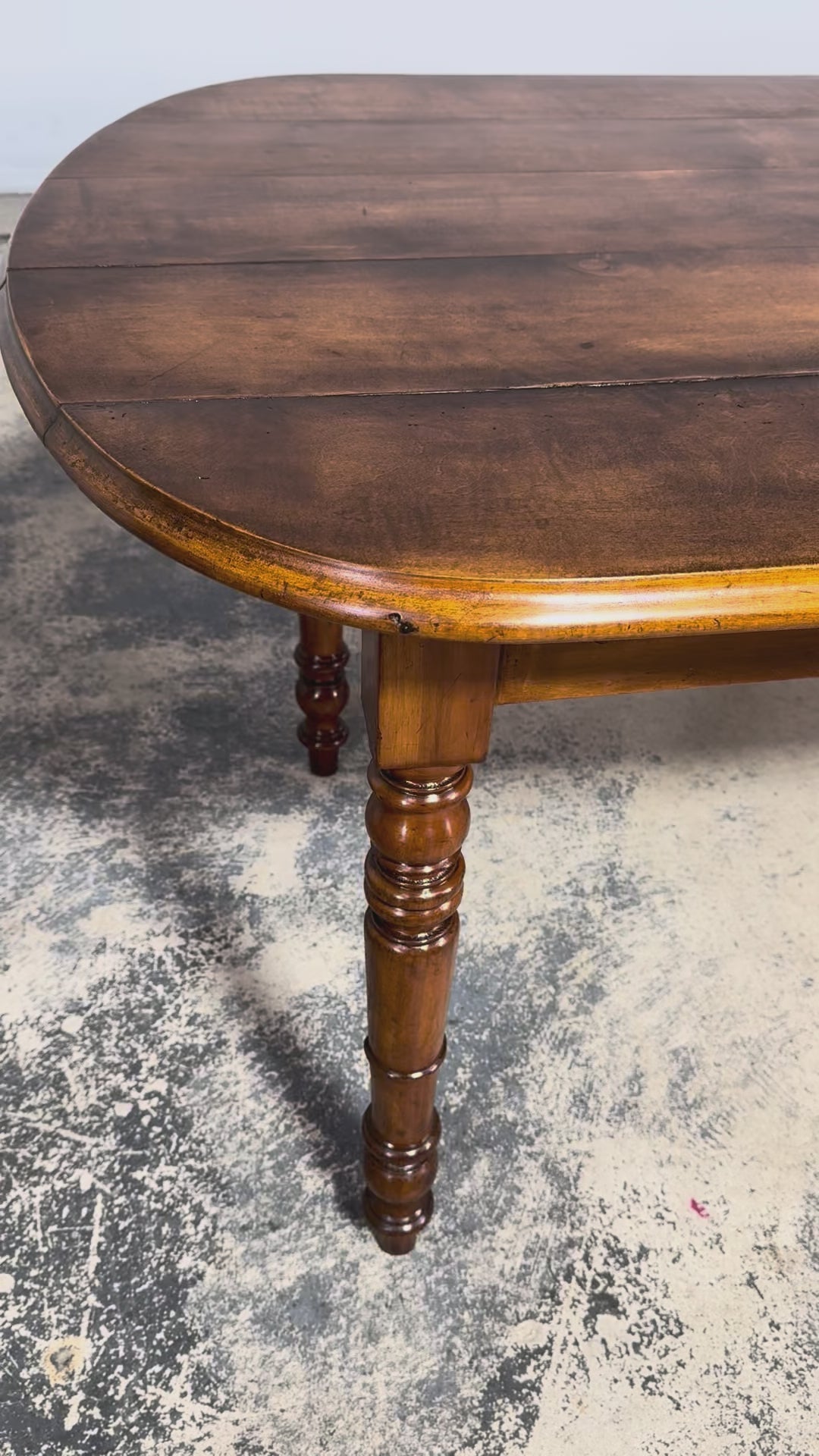 Antique French Provincial Fruitwood Farmhouse Dining Table