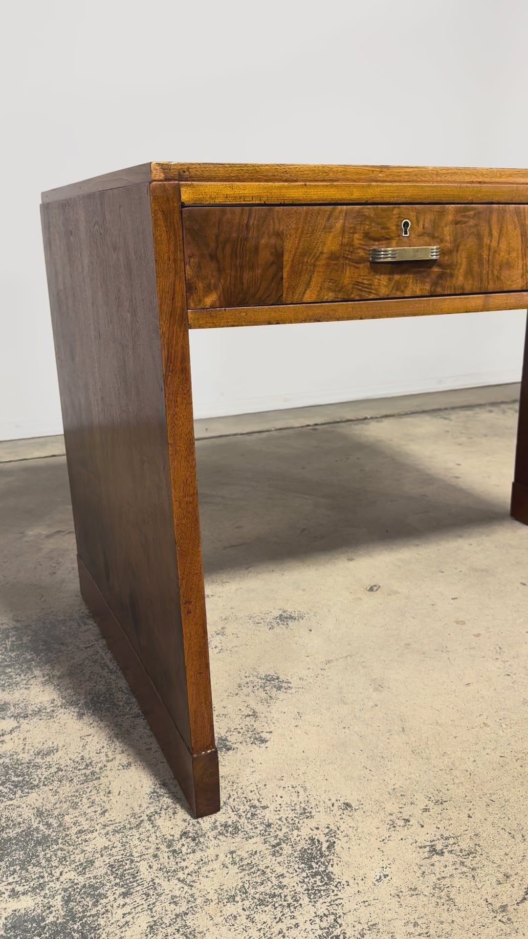 French Art Deco Walnut Writing Desk, Paris, Circa 1930