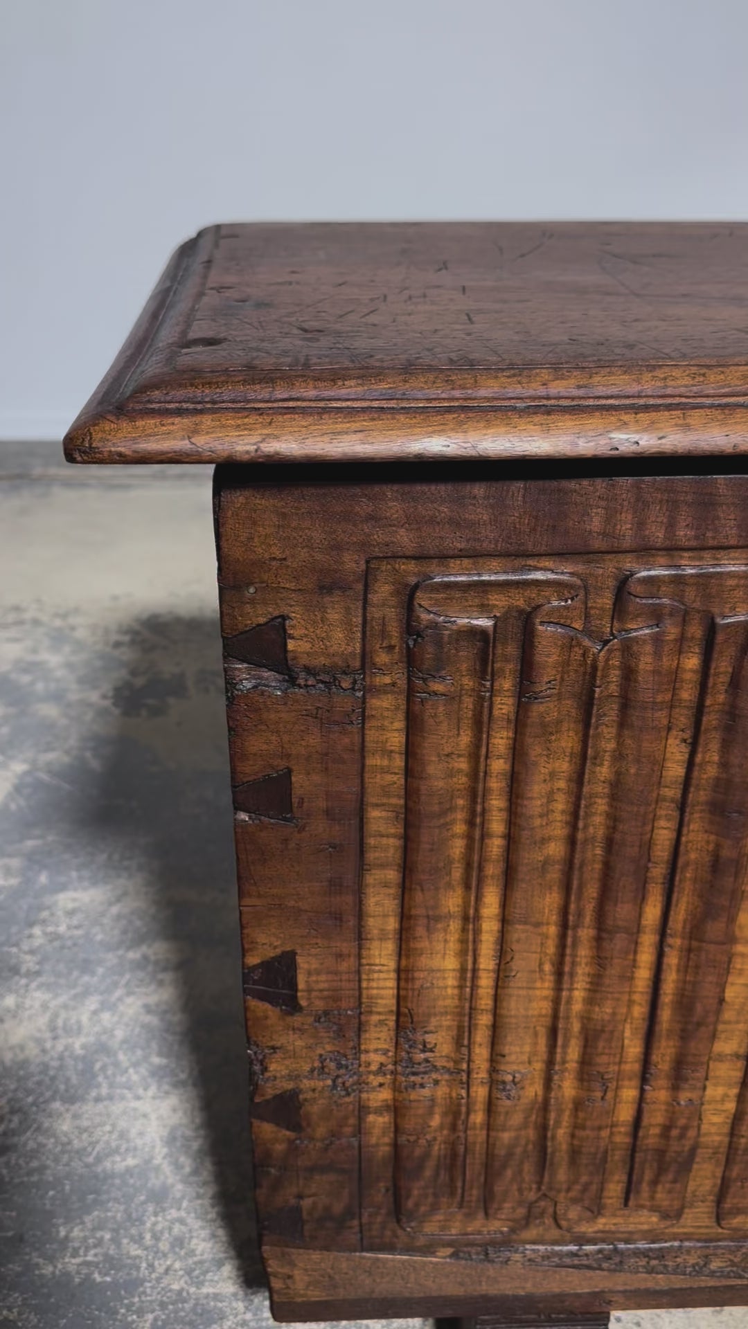 18th Century French Renaissance Carved Walnut Chest