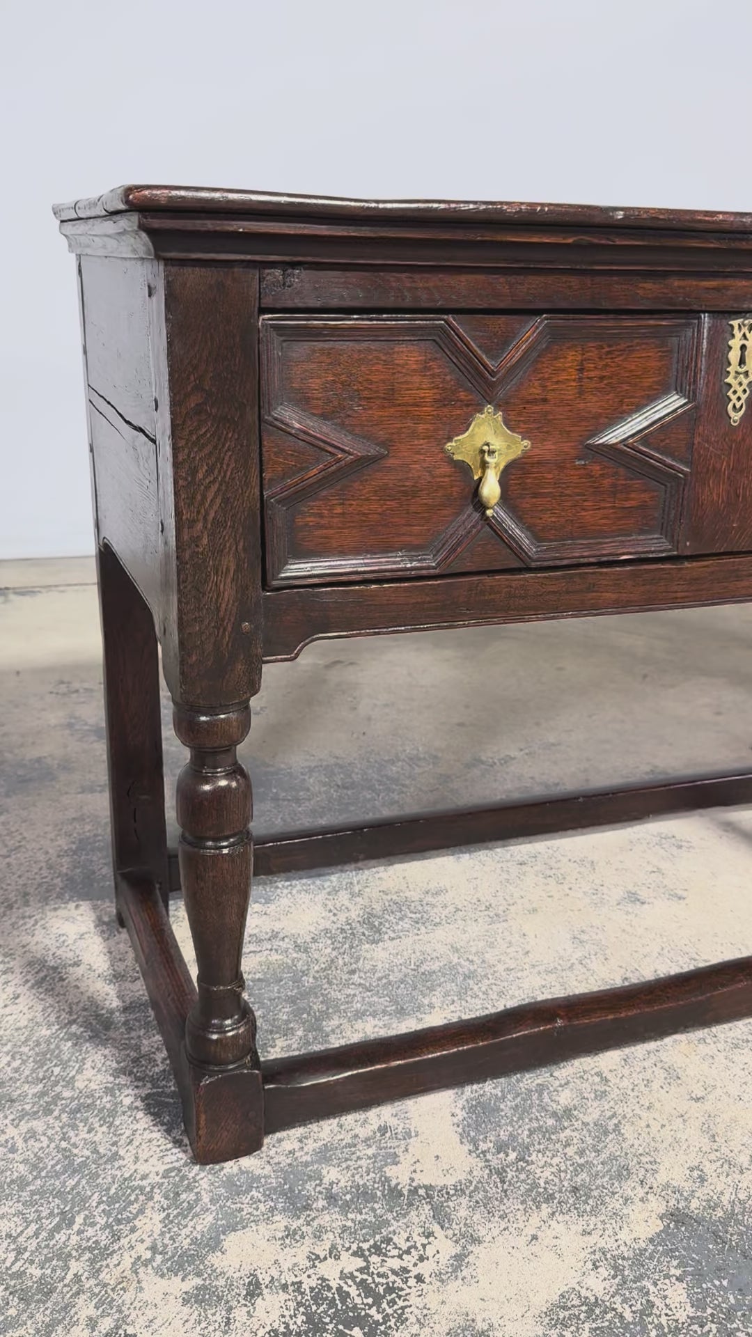 Late 18th Century English Oak Dresser Base or Server