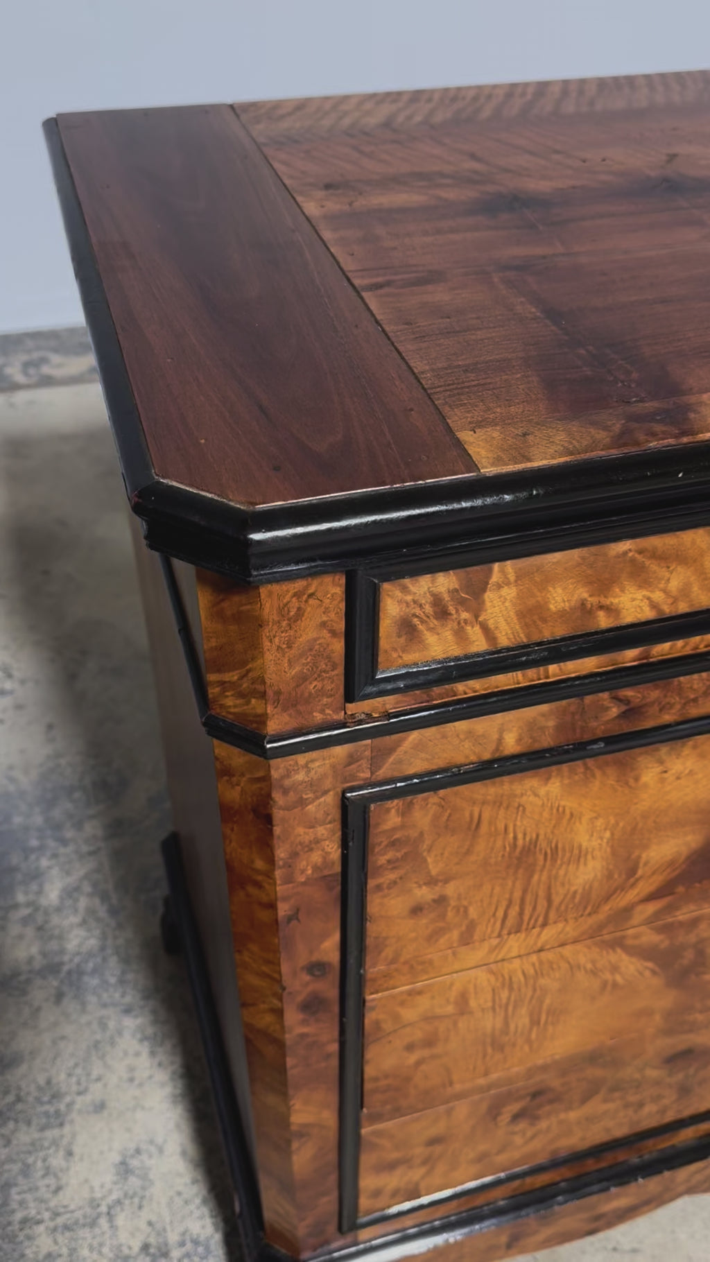 19th Century French Louis Philippe Birds Eye Maple Chest Of Drawers