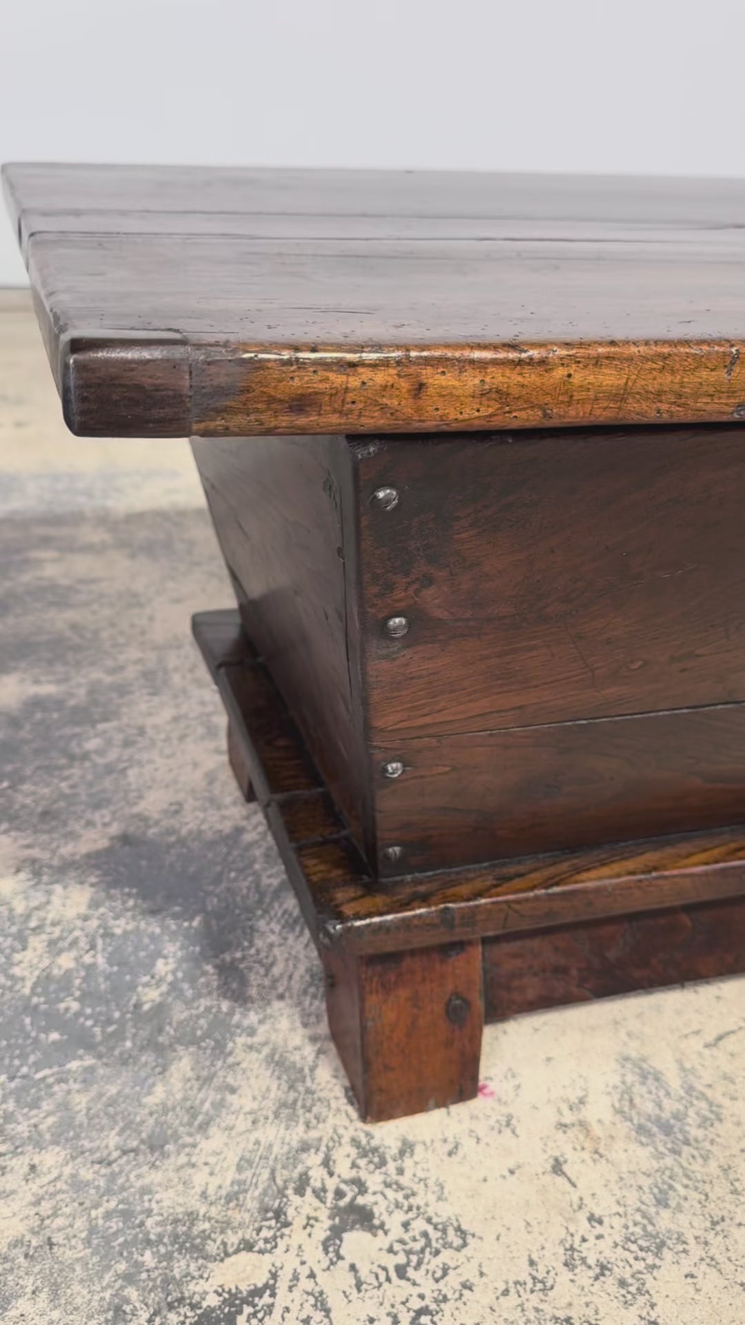 Early 19th Century French Provincial Dough Bin Coffee Table