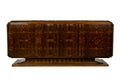 1940s Monumental Sideboard by A. Bicchierini, Burl Wood & Marble, Provence