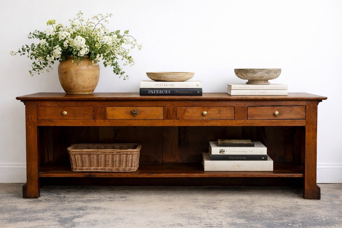 19th Century French Provincial Walnut Work Table