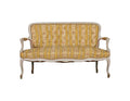 19th Century Country French Louis XV Painted Provincial Loveseat or Settee