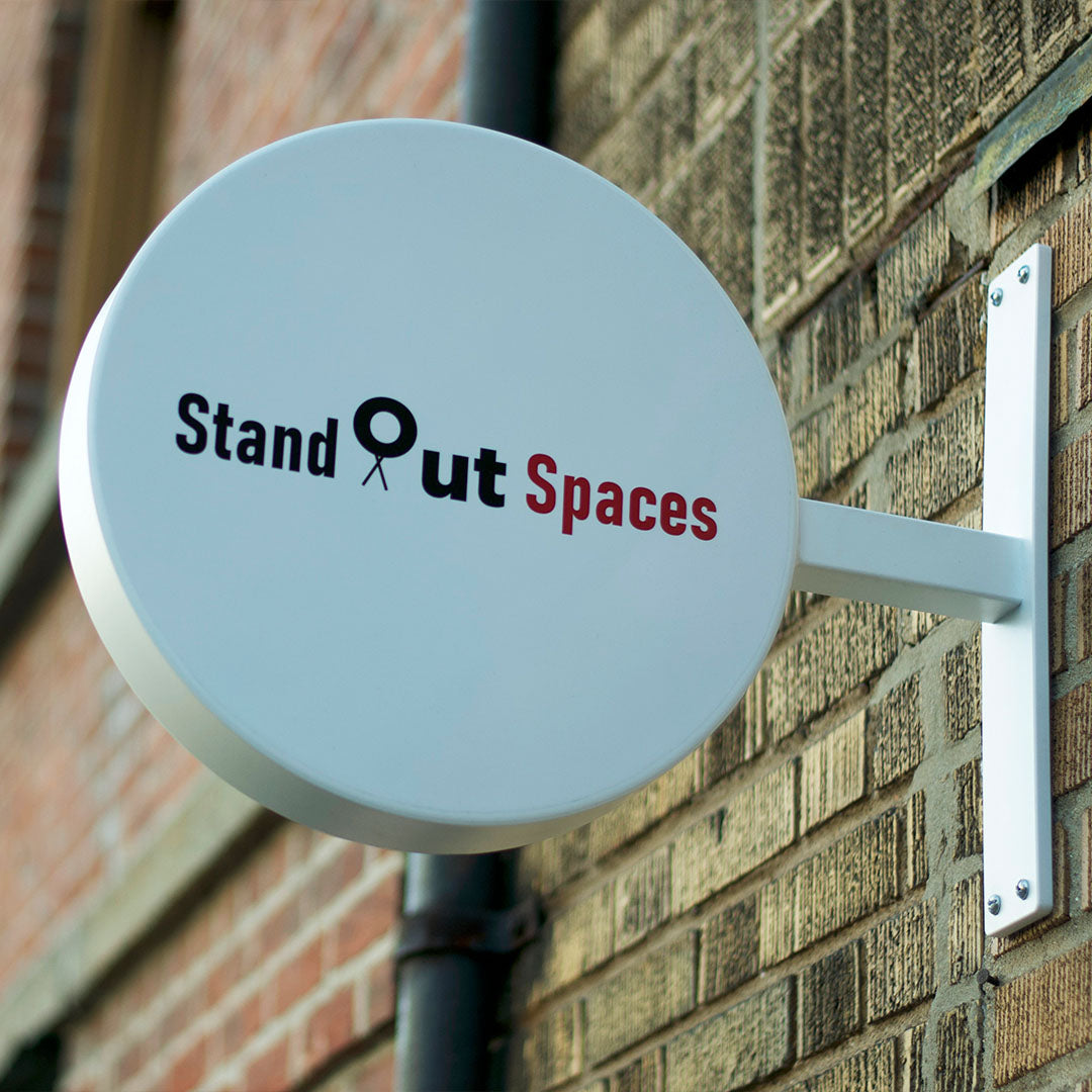 Round Aluminum Shop Sign - StandOut Sign