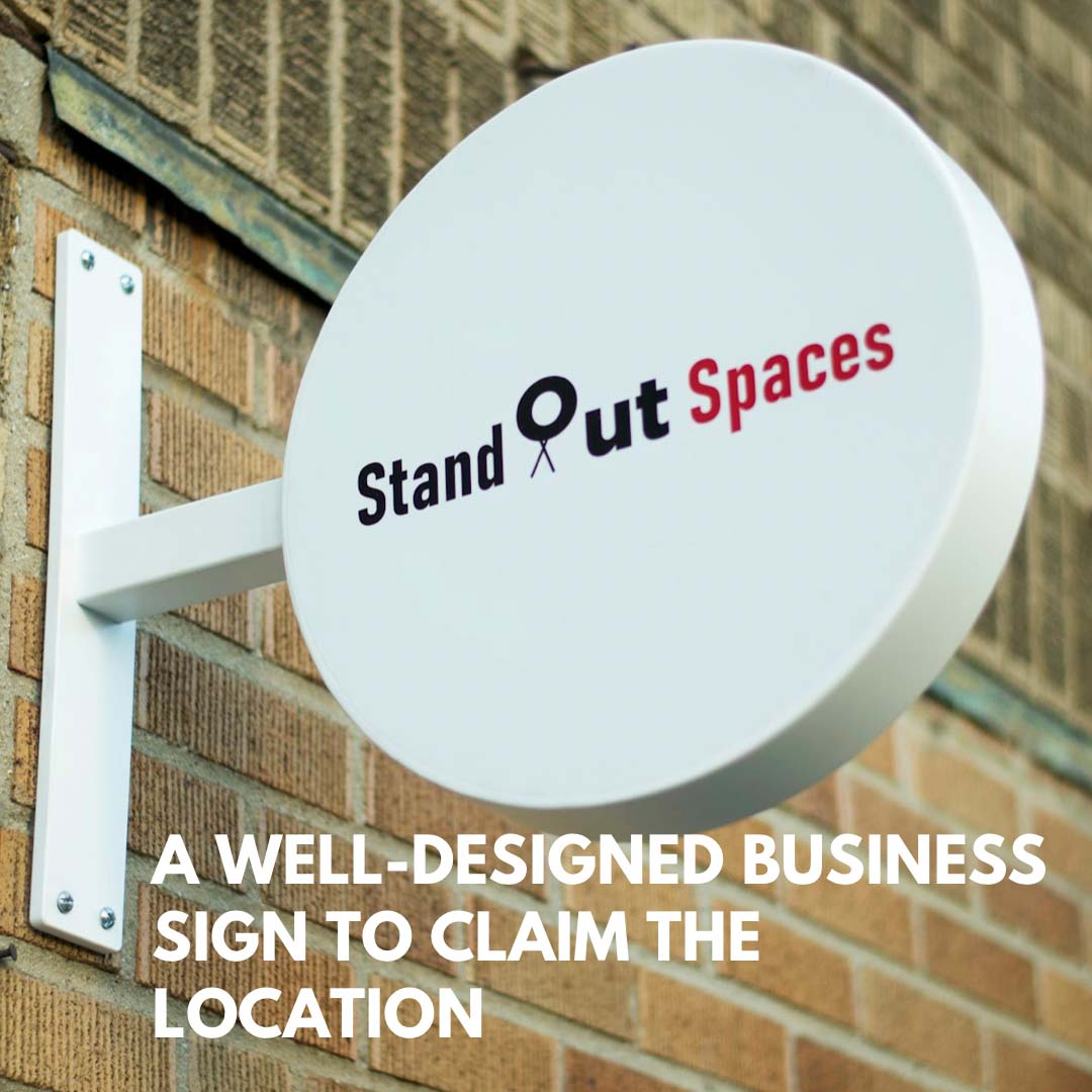 Round Aluminum Shop Sign - StandOut Sign