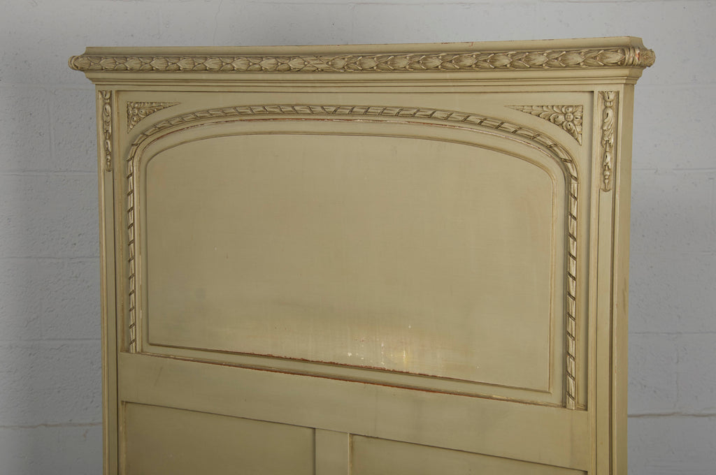 Antique French Louis XVI Painted Green Twinsize Bedframe