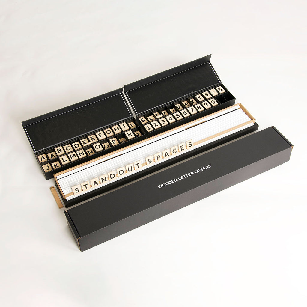 Wooden Letter Display - Wooden Bakery Menu - StandOut Wooden Letter Board